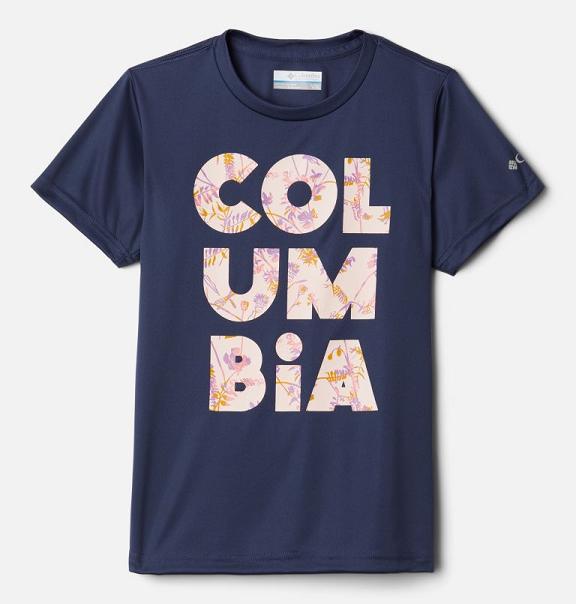 Columbia Petit Pond T-Shirt Girls Blue USA (US938499)